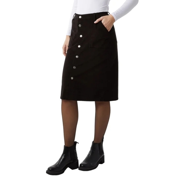 32 Degrees Women's Corduroy Midi Skirt - Picture 2 of 5